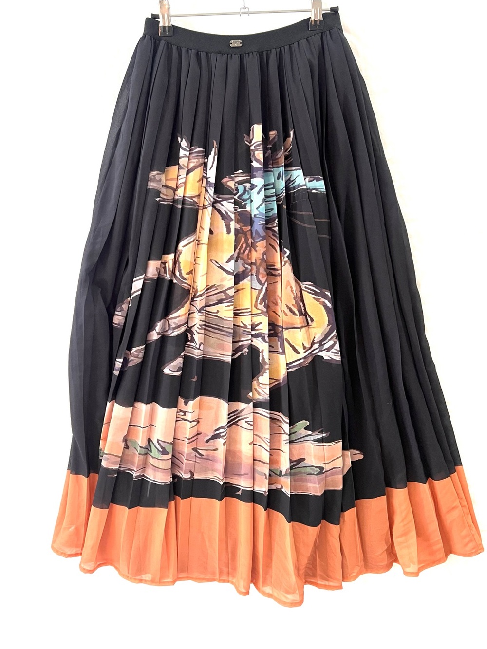 🤠 Lucky & Blessed | Maxi Skirt | horse cowgirl Print graphic | size M - Picture 3 of 7